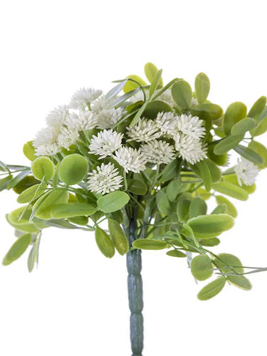 AmBest Clover Flower Bush Cream 9" - Uncategorized Silk