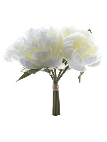 AmBest Peony Bundle Cream/White 10" - Uncategorized Silk