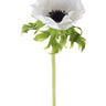 AmBest Poppy Anemone Stem White 22" - Uncategorized Silk