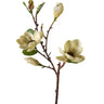 Magnolia Tree Spray Gold Silk 34-inch by AmBest featuring cream blossoms on a brown branch