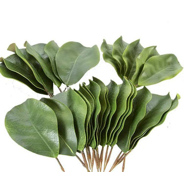 AmBest Magnolia Leaves (x30) Green 8" - Uncategorized Silk