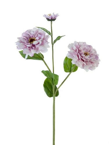AmBest Fresh Touch Zinnia Spray Lavender 25" - Uncategorized Silk