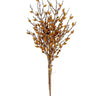 AmBest Pinecone Branch Bundle Orange/Gold 35" - Artificial Non-Flowering Plants Silk
