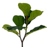 AmBest Fiddle Leaf Spray Green 24" - Artificial Non-Flowering Plants Silk