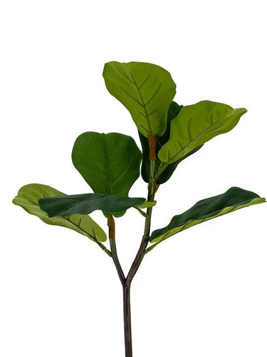 AmBest Fiddle Leaf Spray Green 24" - Artificial Non-Flowering Plants Silk