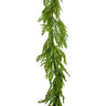 Norfolk Pine Garland 6 ft, green silk garland by AmBest