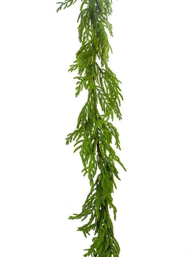 Norfolk Pine Garland 6 ft, green silk garland by AmBest