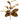 AmBest Magnolia Leaf Branch Gold/Brown 37" - Artificial Non-Flowering Plants Silk
