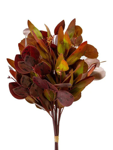AmBest Mixed Eucalyptus Bunch Brown/Green 20" - Artificial Non-Flowering Plants Silk