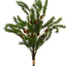 Pine Bundle Green 34in Silk with pinecones by AmBest