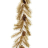 Glitter pine cone garland silk gold 5 ft by AmBest with multiple pine cones