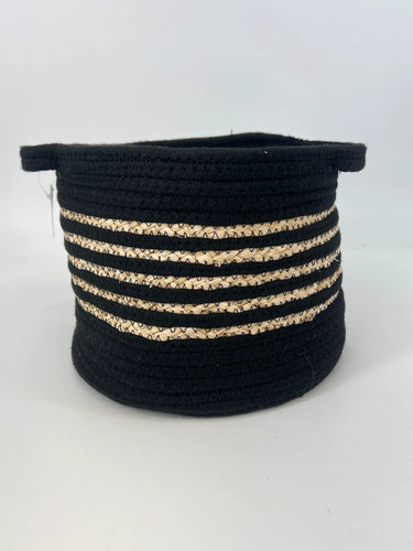 Sullivans Basket Black/Tan Large 9”D x 7.5”H - Merchandise