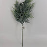 Le Fleur Cedar Spray Iced 15.5" - Artificial Non-Flowering Plants Silk