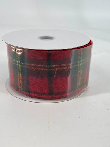 Jascotina Inc Flannel Plaid Ribbon 2.5"X10yd - Ribbons & Trim Ribbon
