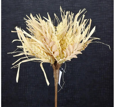 Mixed Leaves Bush Cream 12in silk artificial plant, cream-toned non-flowering foliage by Direct Export