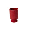 Accent Decor Jacques Red Footed Vase 4" x 6" - Vases Merchandise