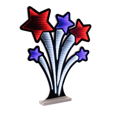 Melrose Americana Shooting Star Infinity Light 24"H - Merchandise