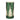 Green Glass Tree B/O Luminary by Melrose, cylindrical with gold tree and snowflake pattern