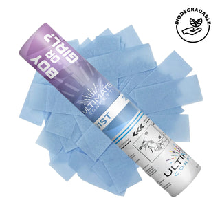 Gender Reveal Confetti Cannon 12" - Baby Blue