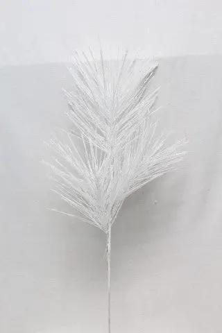 Supreme Pine/Needle Branch White 33" - Artificial Non-Flowering Plants Silk