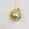 Supreme Crinkle Foil Gold Ball Ornament 4" - Holiday Ornaments Merchandise