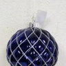 Supreme Ball w/ Glitter Ornament Blue (Box of 2) 6" - Holiday Ornaments Merchandise