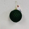 Supreme Ball Grid Ornament Dark Green 4"D - Holiday Ornaments Merchandise