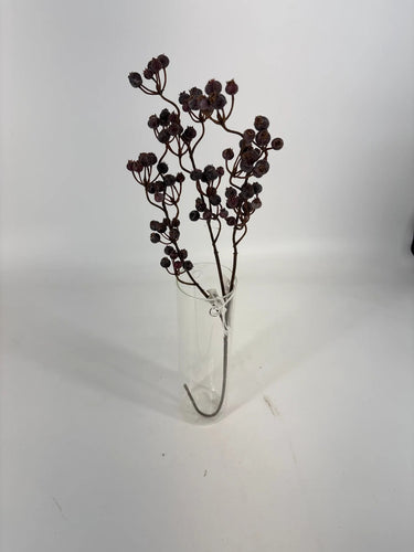Le Fleur Hackle Berry Spray 23" - Artificial Flora Silk