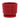 Napco Ceramic Red Prism Planter with Saucer 5.25" x 6" - Merchandise