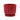 Napco Ceramic Red Prism Planter with Saucer 4" x 4.75" - Merchandise