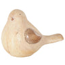Deco Marché Cream Bird Garden Sculpture With Brown Accents 13" x 7" x 9" - Garden Sculptures Merchandise