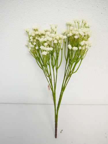 Supreme Gypsophia Spray White 15" - Artificial Flowering Plants Silk