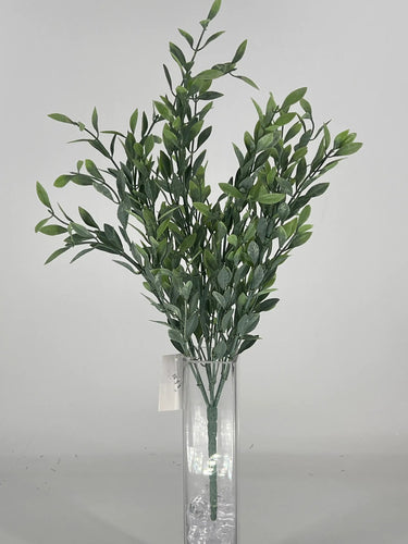 Supreme Myrtle Leaf Bush 19" Grey-Green - Uncategorized Silk