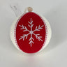 Supreme Felt Snowflake Ornament Red/White 4" - Uncategorized Merchandise