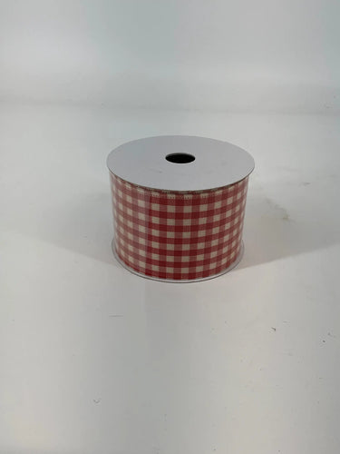 Jascotina Inc Orange Check Fall Ribbon 2.5"x10yd - Ribbons & Trim Merchandise