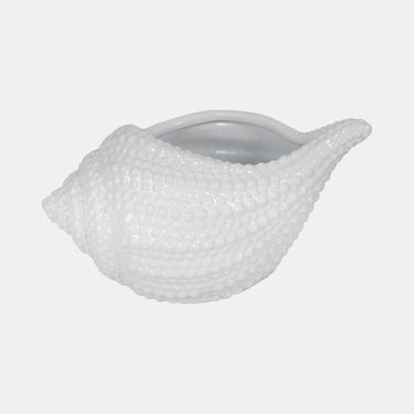 Sagebrook White Seashell Planter 6" x 10" x 7" - Merchandise