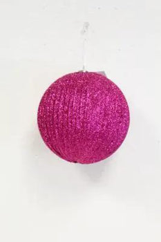 Supreme Ball Ornament Hot Pink (Box of 2) 6"D - Holiday Ornaments Merchandise