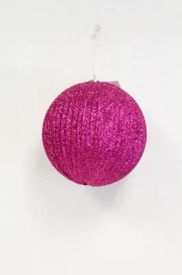Supreme Ball Ornament Hot Pink (Box of 2) 6"D - Holiday Ornaments Merchandise