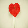 Supreme Anthurium Stem Red 28" - Artificial Non-Flowering Plants Silk