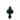 Direct Export Flocked Finial Ornament Hunter Green 9" - Holiday Ornaments Merchandise