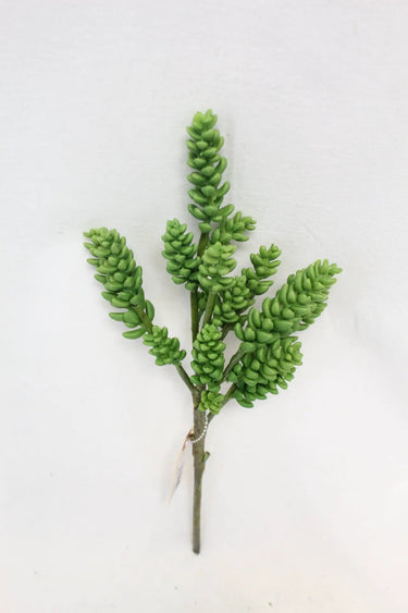 Supreme Succulent Stem Green 14" - Uncategorized Silk