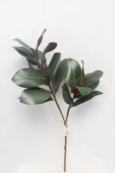 Supreme Magnolia Leaves Spray 35" - Artificial Non-Flowering Plants Silk