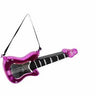 Direct Export Glass Glitter Guitar Ornament Pink/Black 5" - Holiday Ornaments Merchandise
