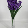 Golden Bell Satin Hyacinth Bush Purple 21" - Uncategorized Silk