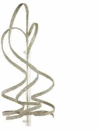 Direct Export Glitter Ribbon Spray Champagne 41" - Uncategorized Silk
