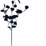 Direct Export Glitter Leaf Spray Midnight Blue 32" - Artificial Non-Flowering Plants Silk