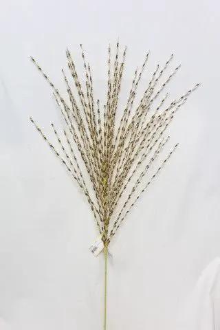 Supreme Pine Glitter Spray Gold 35" - Artificial Non-Flowering Plants Silk