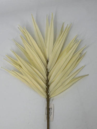 Supreme Fan Palm Spray 35'' Cream - Artificial Non-Flowering Plants Silk