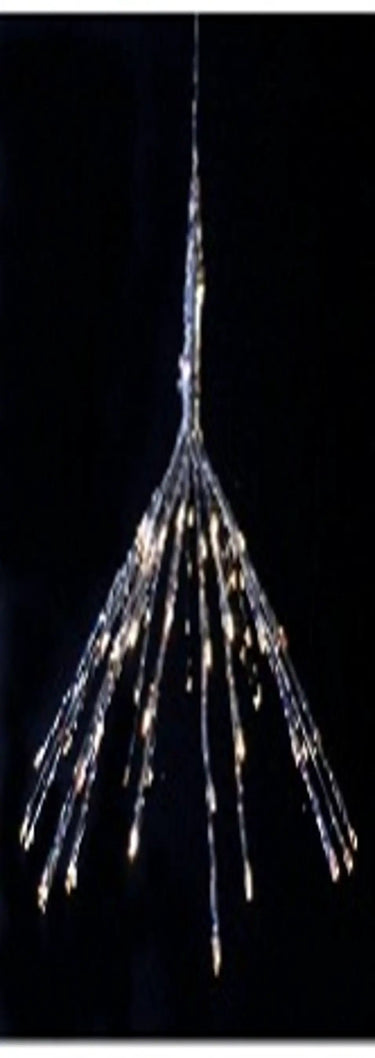 LED Twig Umbrella 17.5in hanging outdoor light with twig-like strands
