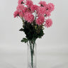 Fortune Mini Pompom Bush Pink 19” - Artificial Flowering Plants Silk